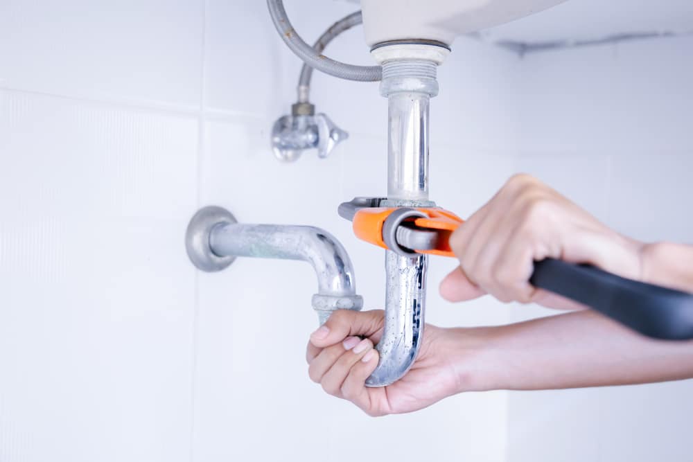 under sink plumbing