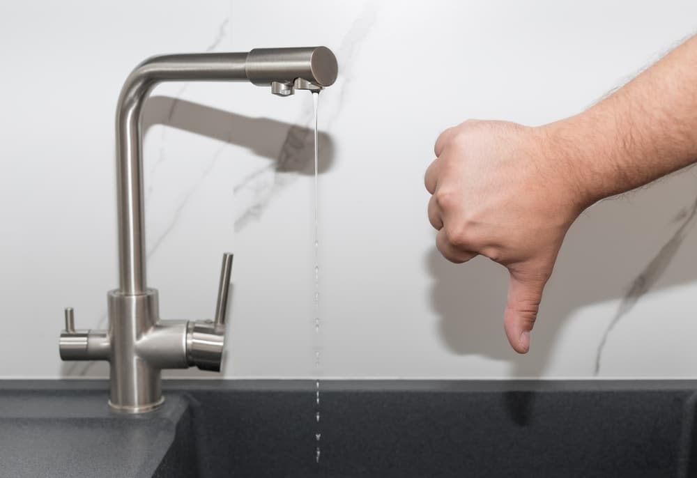 bad water pressure in bathroom sink