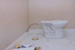 new toilet installation