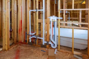 new home contruction plumbing