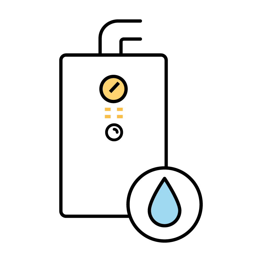 water heater maintenance icon